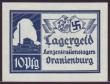 Oranienburg - 10 pfennig ND 1940-45) with watermar