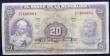 BANKNOTE COLOMBIA BANK NOTE 20 PESOS 1960 EL BANCO