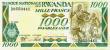 CU 1988 Rwanda 1000-Francs Gorillas Note